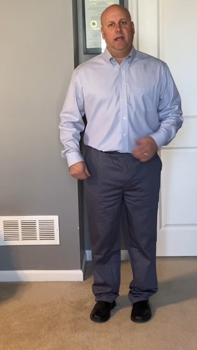 Ruxford Mens Elastic Waist Pants for Seniors - Adaptive Mens Pants